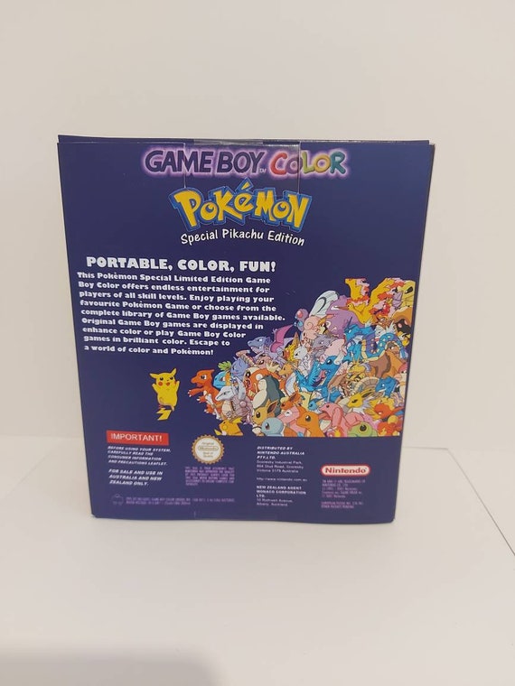 Gameboy Color Console Box - Pokemon Edition Australian Pal NO