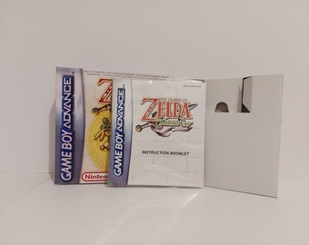 The Legend of Zelda The Minish Cap Gameboy Advance  Box Manual & Tray - NO GAME included