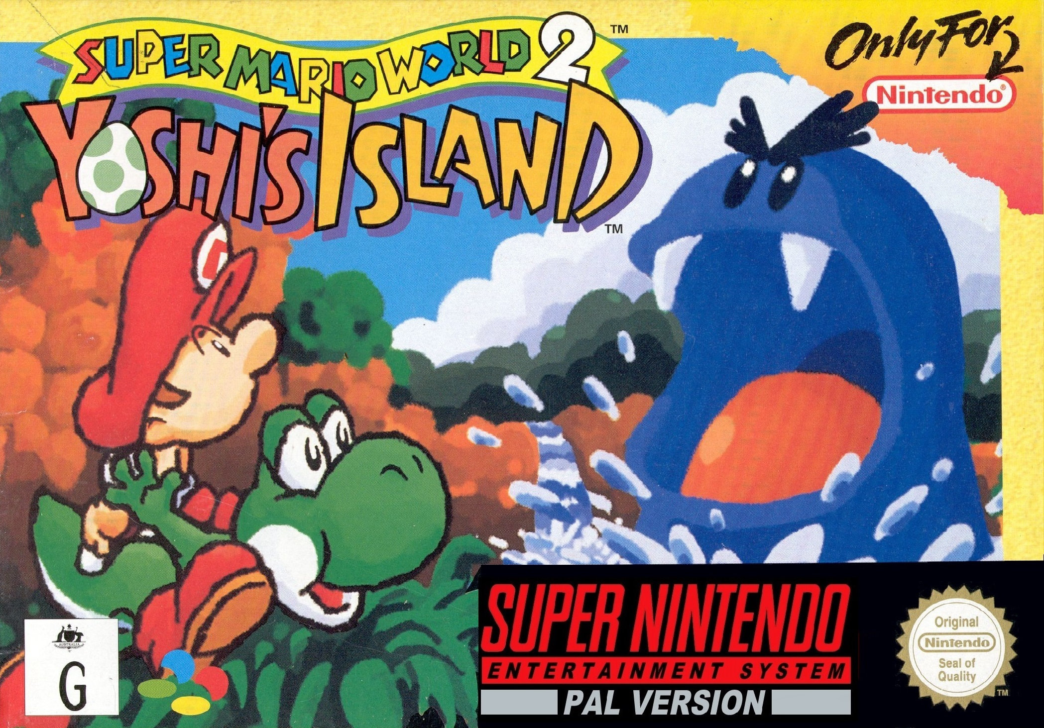 スーパーマリオワールド2 ヨッシーアイランド SNES ボックスマニュアル