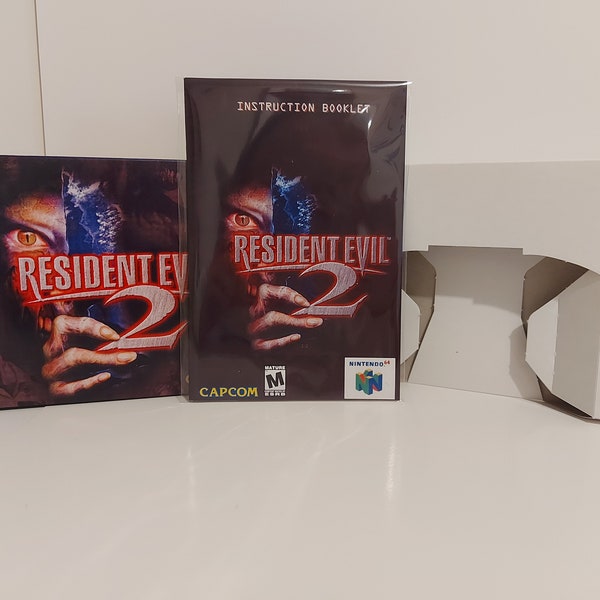 Resident Evil 2 N64 Box Manual Tray NO GAME included