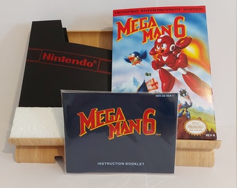 Mega Man 6 NES Box Manual Poly Block Dust Cover - NO GAME included
