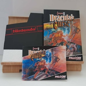 Castlevania 3 Dracular&#39;s Curse NES Box Manual Poly Block Dust Cover - NO GAME included
