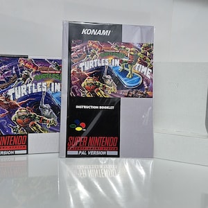 TMNT Turtles in Time SNES Box Manual Tray NO Game included