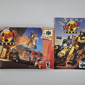 Blast Corps N64 Box Manuale Vassoio NESSUN GIOCO incluso
