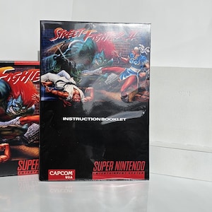 Street Fighter 2 SNES Box Manual and Tray NO GAME included