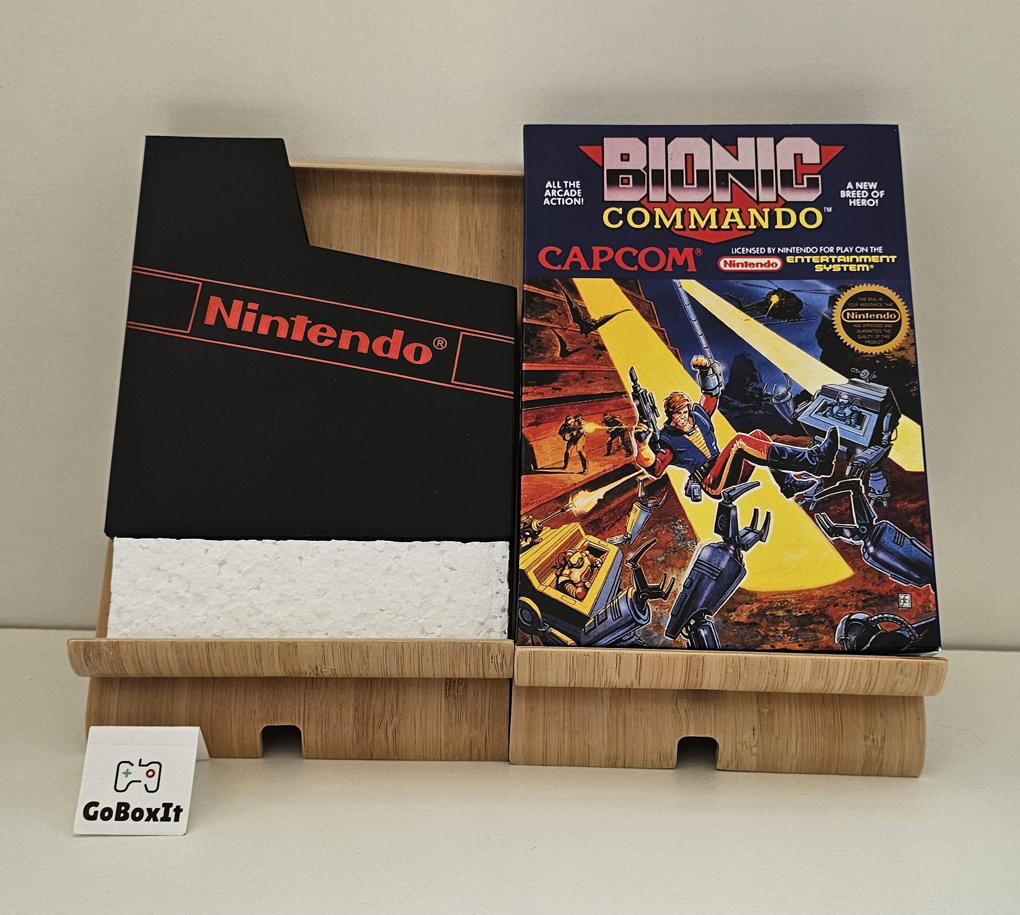 Bionic Commando NES Box Manual Poly Block Dust Cover - NO GAME Included ...