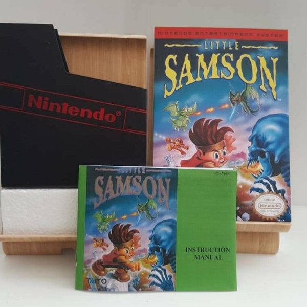 Little Samson NES Box Manual Poly Block Dust Cover - NO GAME included