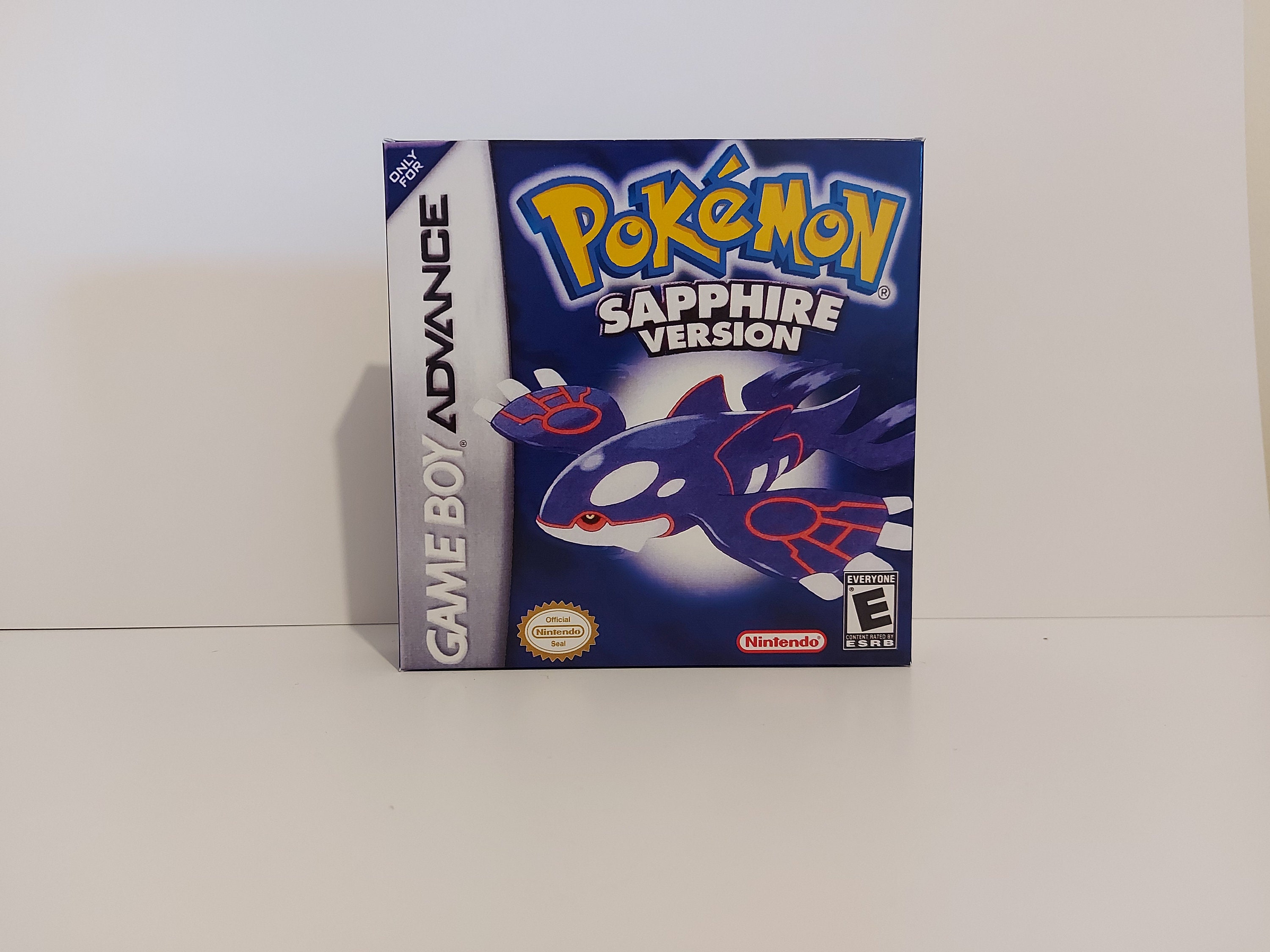 Pokémon Sapphire Gameboy Advance Box & Tray NO GAME Included