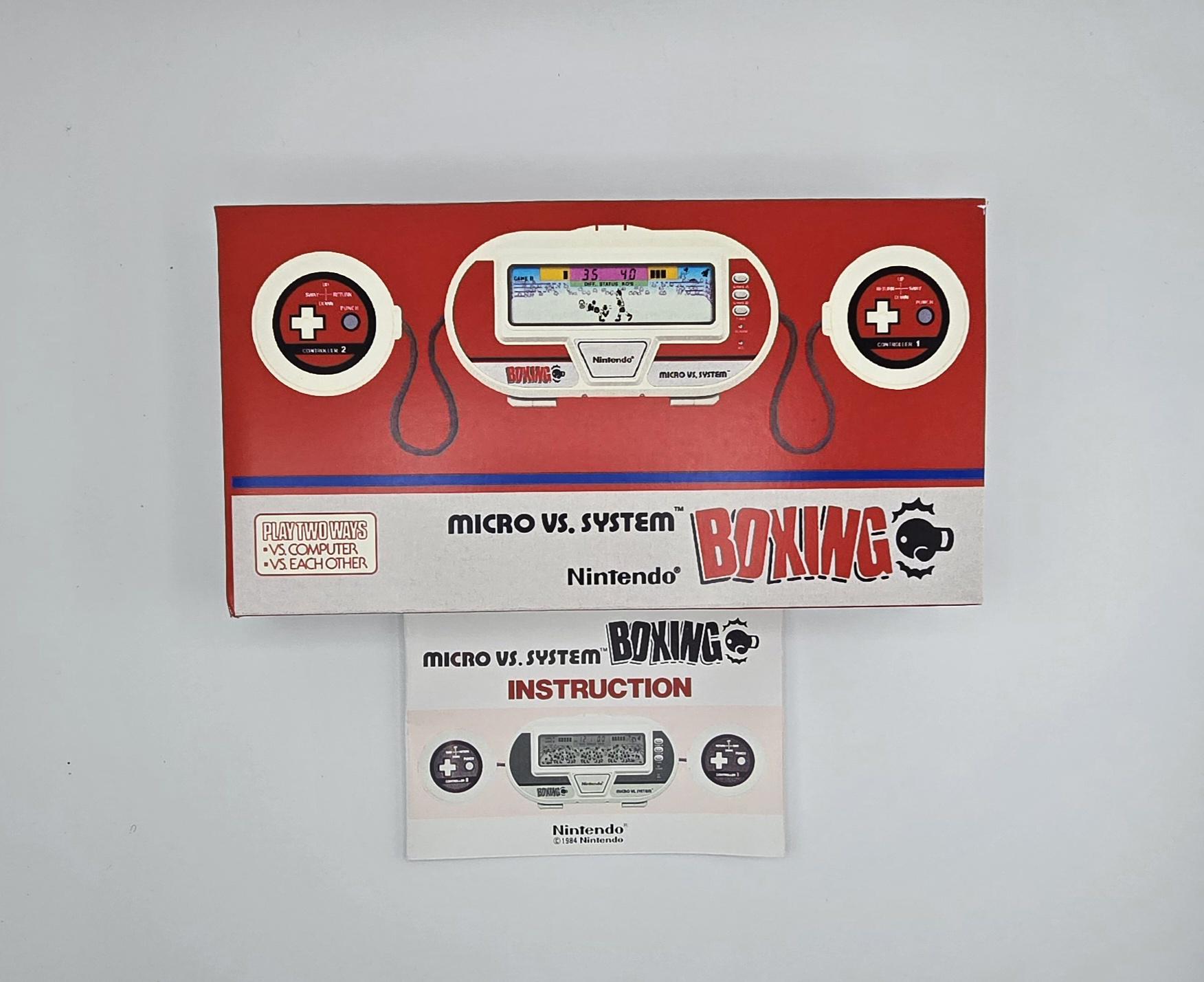 Boxing Micro Vs System BX-301 Game & Watch Box and Manual