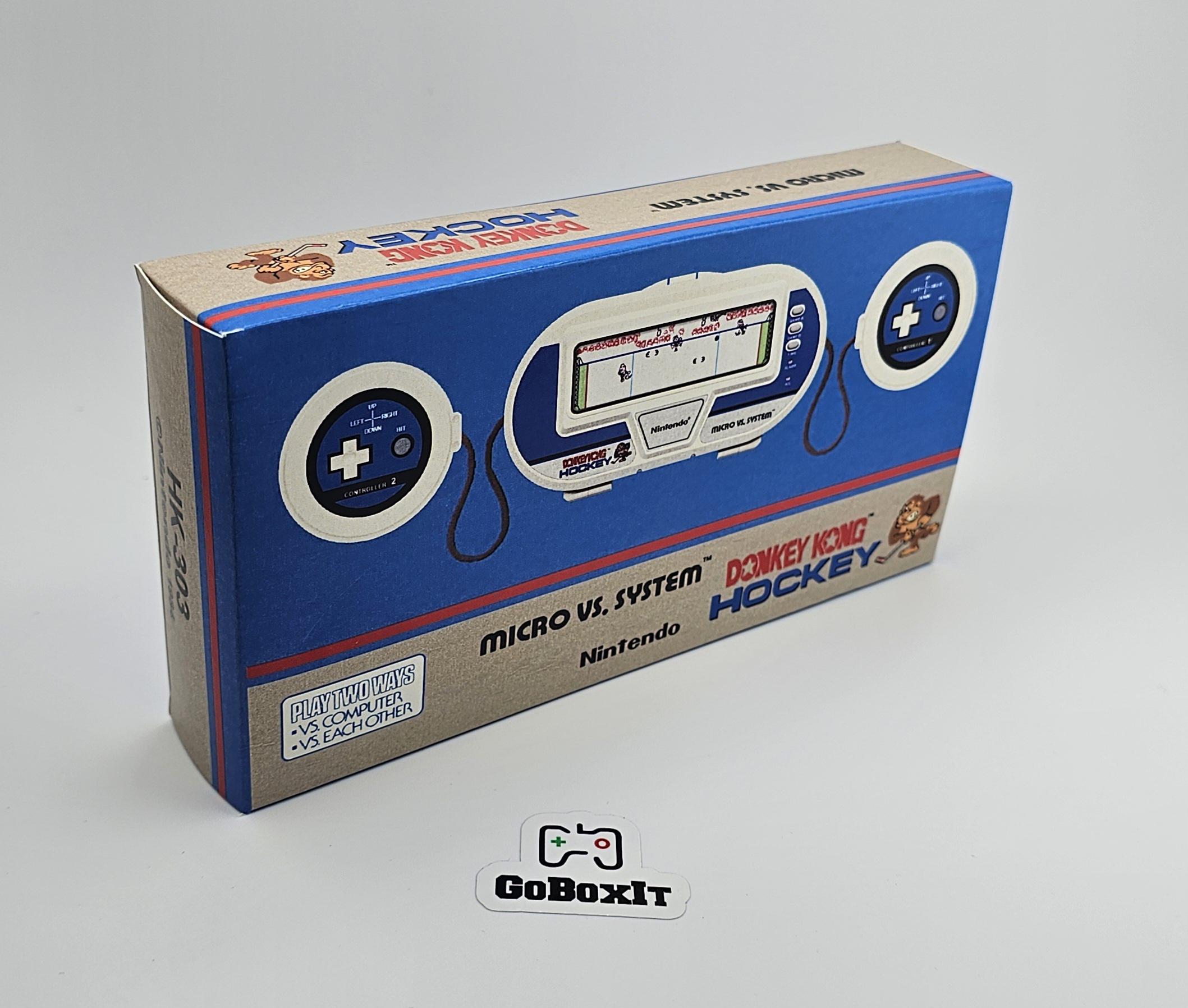 Donkey Kong Hockey Micro Vs System HK-303 Game & Watch Box and