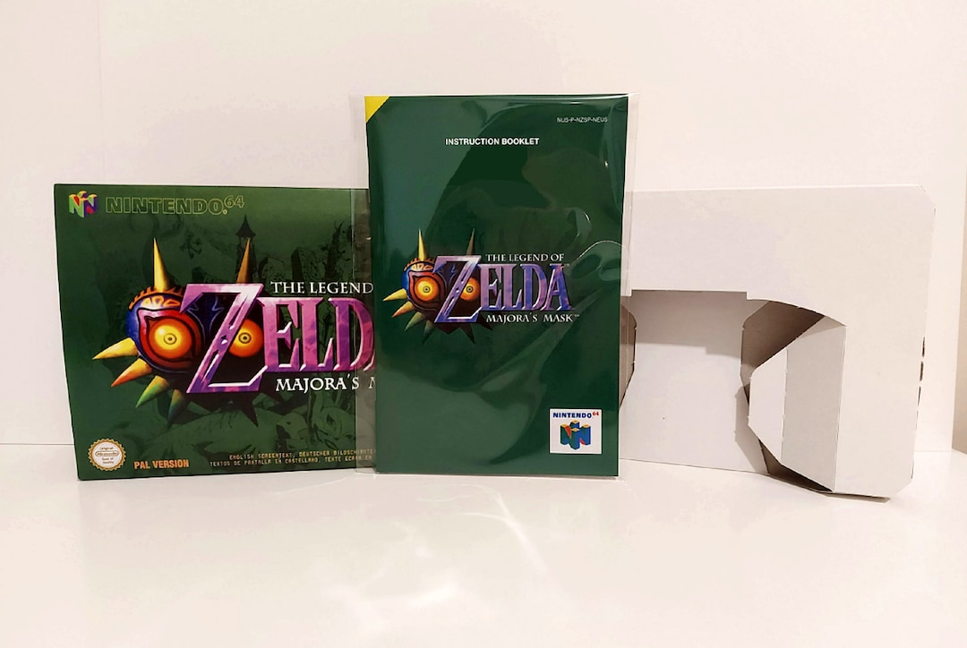 The Legend of Zelda Majora's Mask N64 Box Manual Tray NO GAME