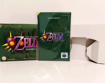 The Legend of Zelda Majora&#39;s Mask N64 Box Manual Tray NO GAME included