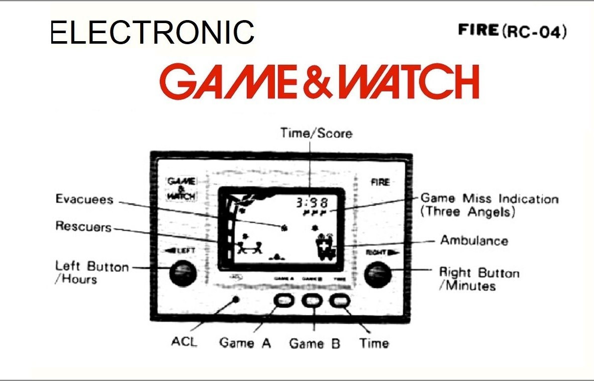 Fire RC-04 Silver Series Game & Watch Box Manual Tray Only NO GAME