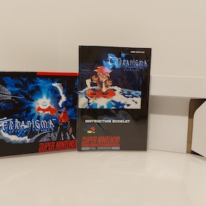 Terranigma SNES Box Manual and Tray NO GAME included