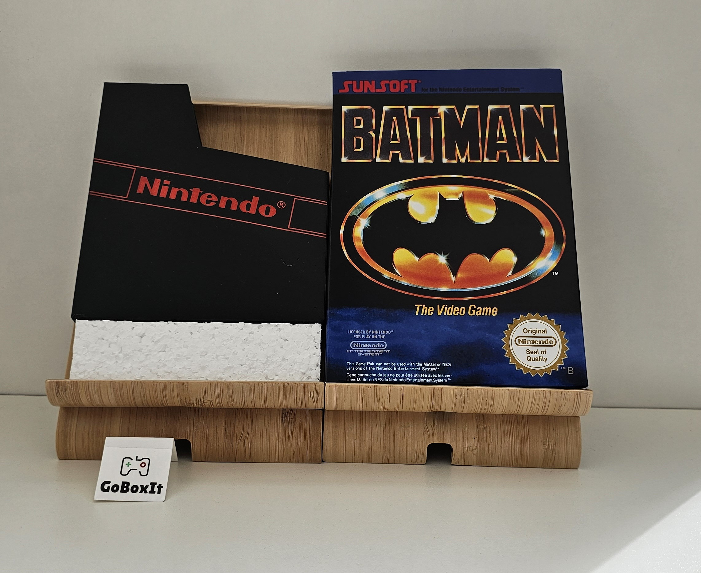 Batman the Video Game NES Box NES Manual Poly Block Dust Cover