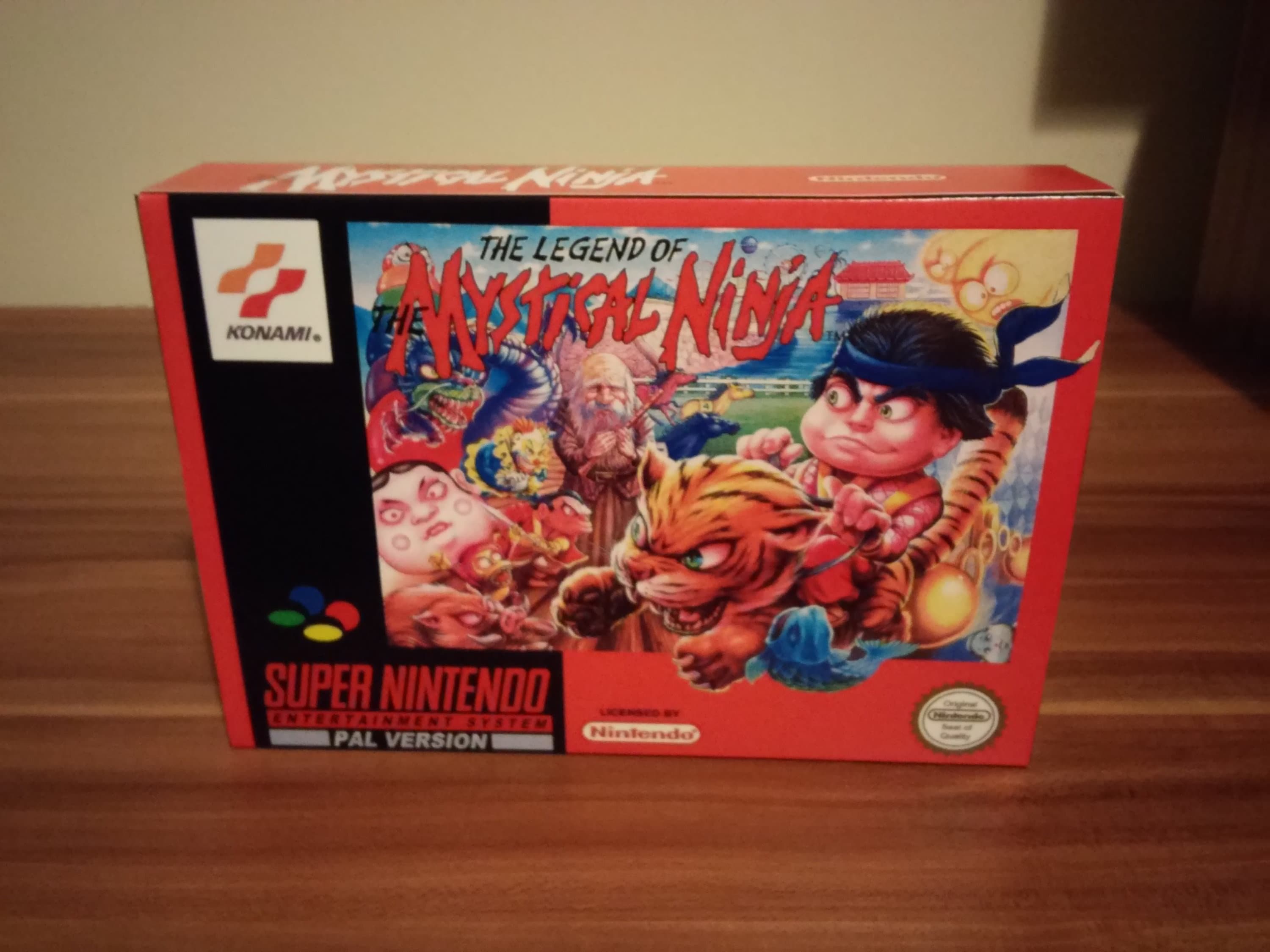 The Legend of the Mystical Ninja SNES Box Manual and Tray NO GAME
