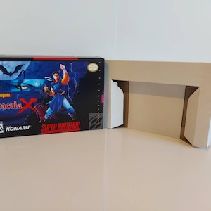 Castlevania Dracula X SNES Box Manual and Tray NO GAME included