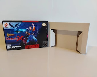 Castlevania Dracula X SNES Box Manual and Tray NO GAME included