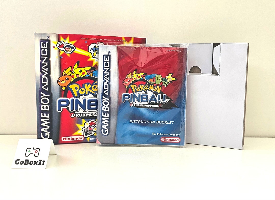 Pinball Ruby Sapphire Pokemon Pinball Gameboy Color BOX ONLY Game