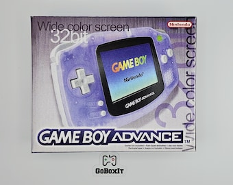 Gameboy Advance  Console Box and Manual Transparent - NO Console included (16.2cm W x 13.3cm H x 4cm D)