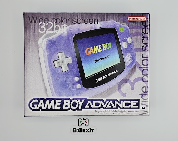 GAMEBOY ADVANCE バイオレット 本体＋箱＋説明書 Gameboy Advance Console Box and Manual Transparent - NO Console