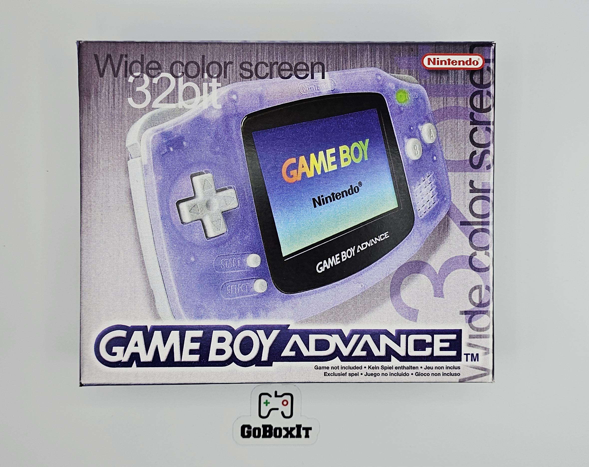 Gameboy Advance Console Box and Manual Transparent - NO Console