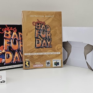 Conkers Bad Fur Day N64 Box Manual Tray NO GAME included
