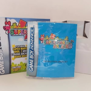 Super Mario Advance Gameboy Advance  Box Manual & Tray - NO GAME included