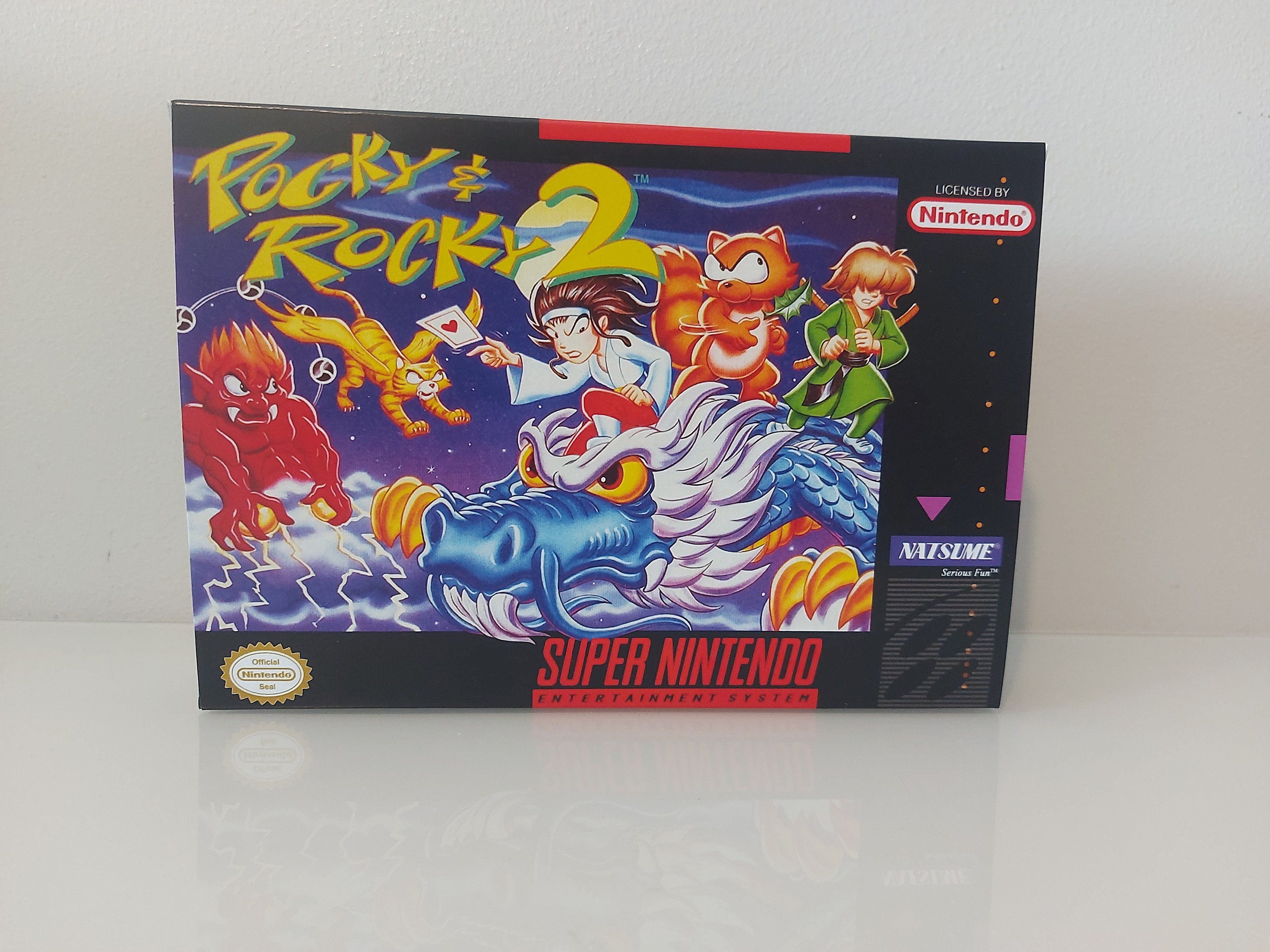 Notice Reproduction Pocky & Rocky 2 - Version Française Pour Super Nintendo (SNES)