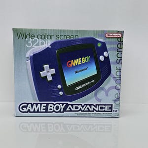 Scatola e manuale per Gameboy Advance, colore: Grape - Console NON inclusa (16,2 cm L x 13,3 cm A x 4 cm P)
