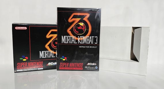 Mortal Kombat 3 SNES Box Manual and Tray NO GAME Included - Etsy
