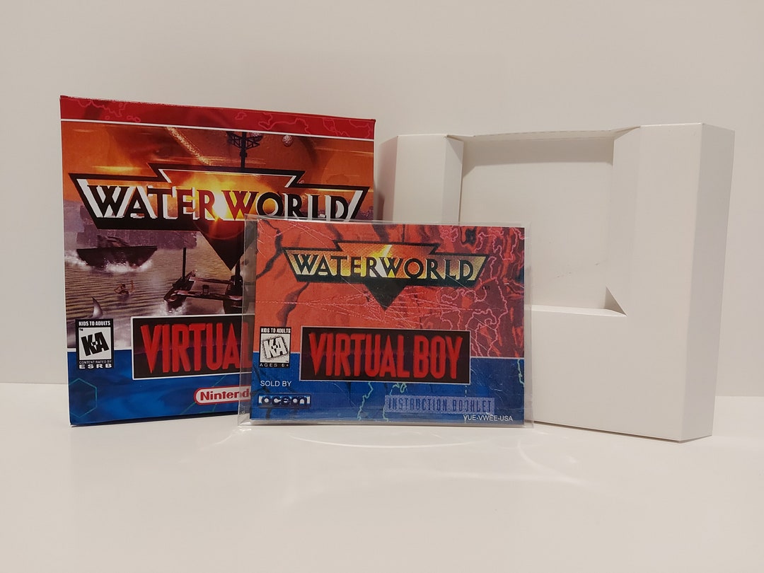 ウォーターワールド バーチャルボーイ ボックスマニュアルと