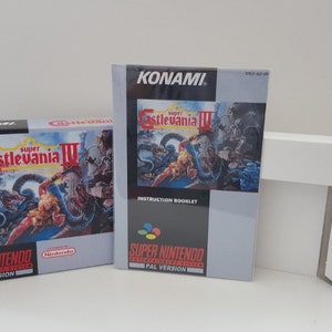 Super Castlevania IV SNES Box Manual and Tray (No Game included)
