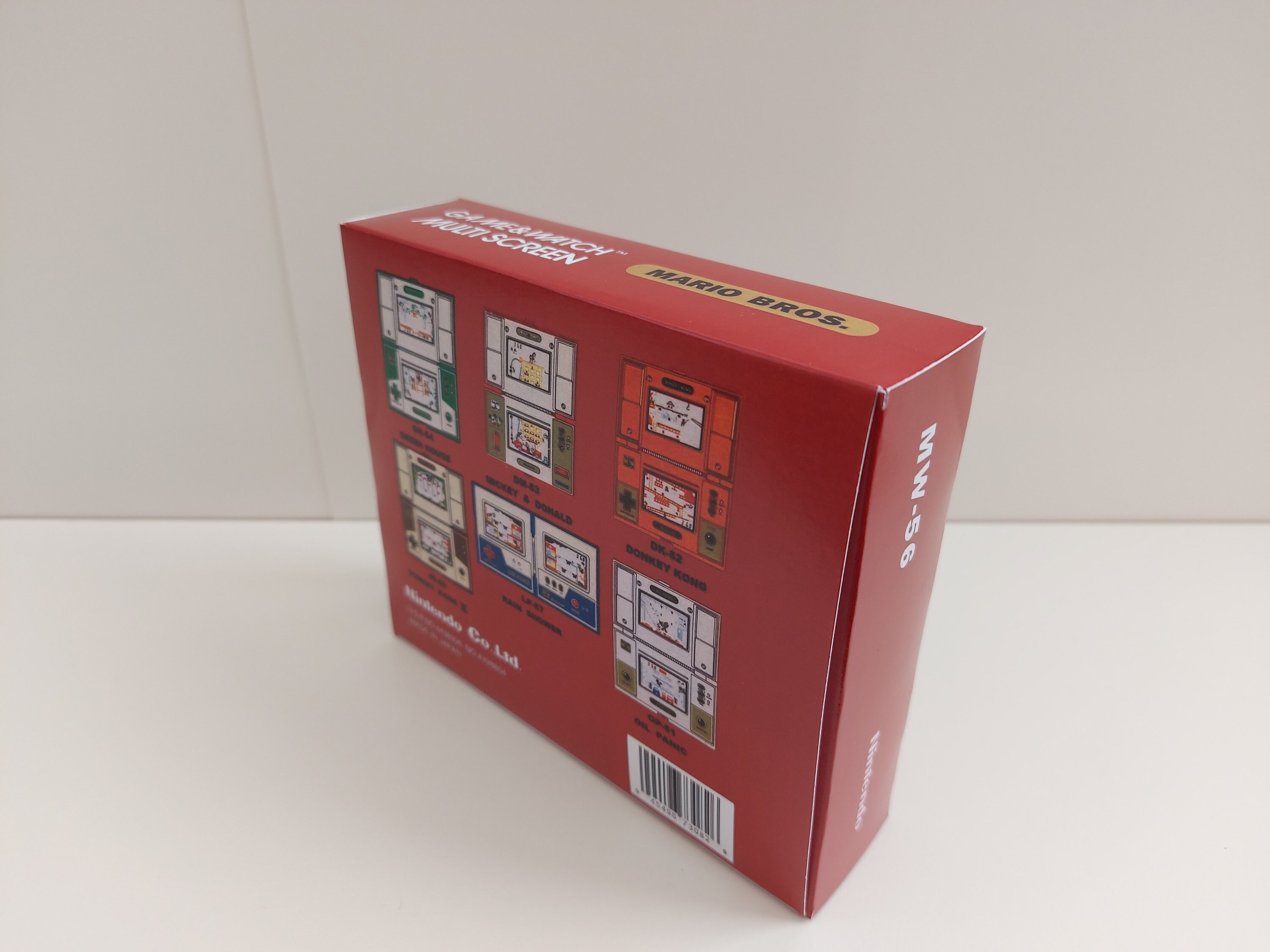 マリオブラザーズ MW-56 ゲーム＆ウォッチ ボックス、マニュアル