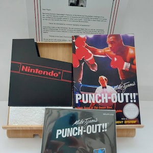 Mike Tyson's Punch Out NES Box Manual Poly Block Dust Cover - NO GAME included