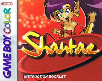 Shantae Gameboy Color Box Manual Tray NO GAME included