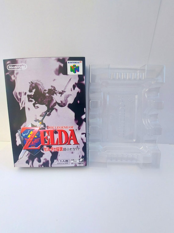 Legend of Zelda Ocarina of Time Japanese N64 Box and Tray NO GAME