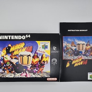 Bomberman 64 N64 Box Manuale Vassoio NESSUN GIOCO incluso