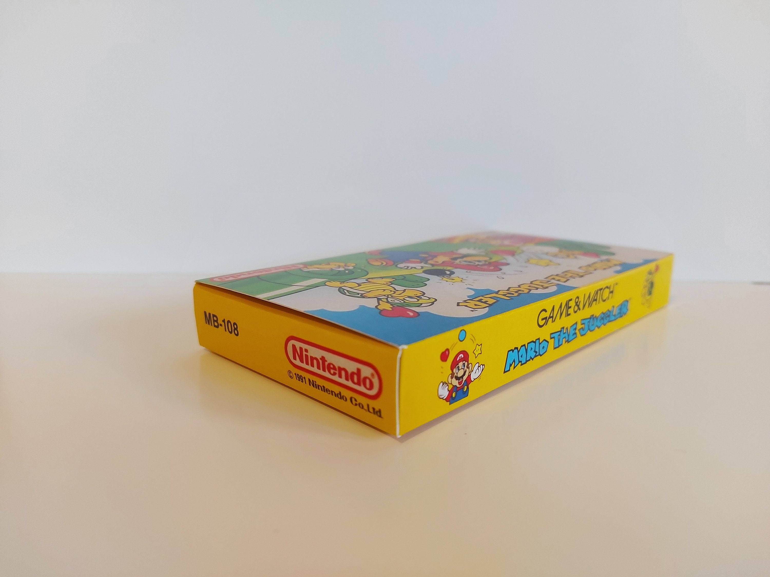 Mario the Juggler Game & Watch MB-108 Box Manual and Tray - NO