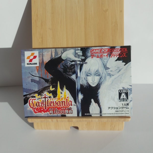 Caja y bandeja para Gameboy Advance japonesa Castlevania Aira of Sorrow (NO incluye juego)