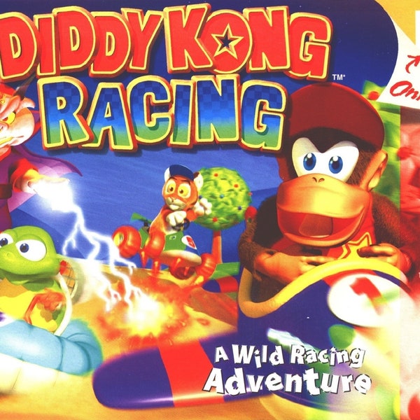 Diddy Kong Racing N64 Box and Tray NO GAME included