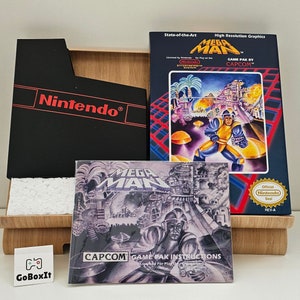 Manual de caja de Mega Man NES Poly Block Funda antipolvo - NO INCLUYE JUEGO