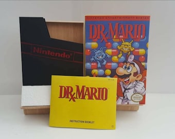 Dr Mario NES Box Manual Poly Block Dust Cover - NO GAME included