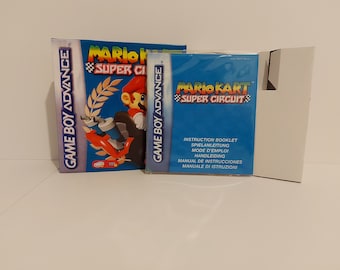 Mario Kart Super Circuit Gameboy Advance Box Manual & Tray - NO GAME included