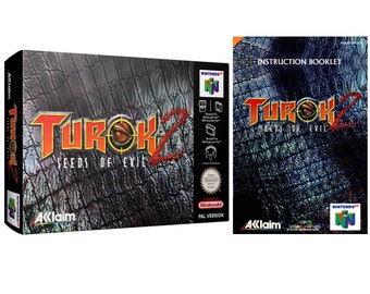 Turok 2 Seeds of Evil N64 Box Manual Tray No Game included USA or PAL