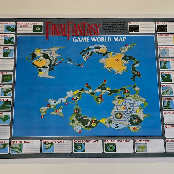 Final Fantasy NES Maps