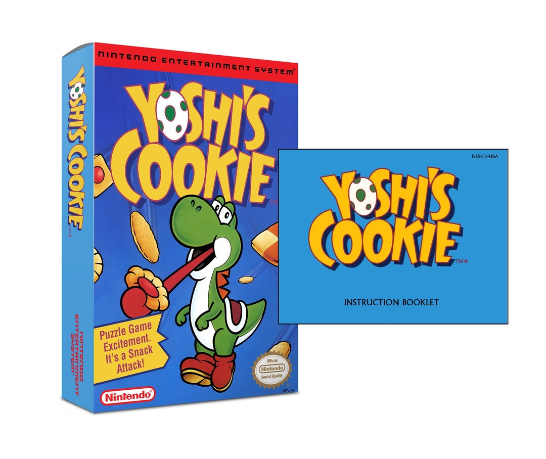 Yoshi's Cookie NES Box Yoshi's Cookie Manual NO GAME Etsy