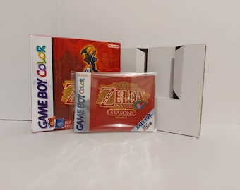 The Legend of Zelda Oracle of Seasons Gameboy Color Box Tray & Manual - NO GAME included