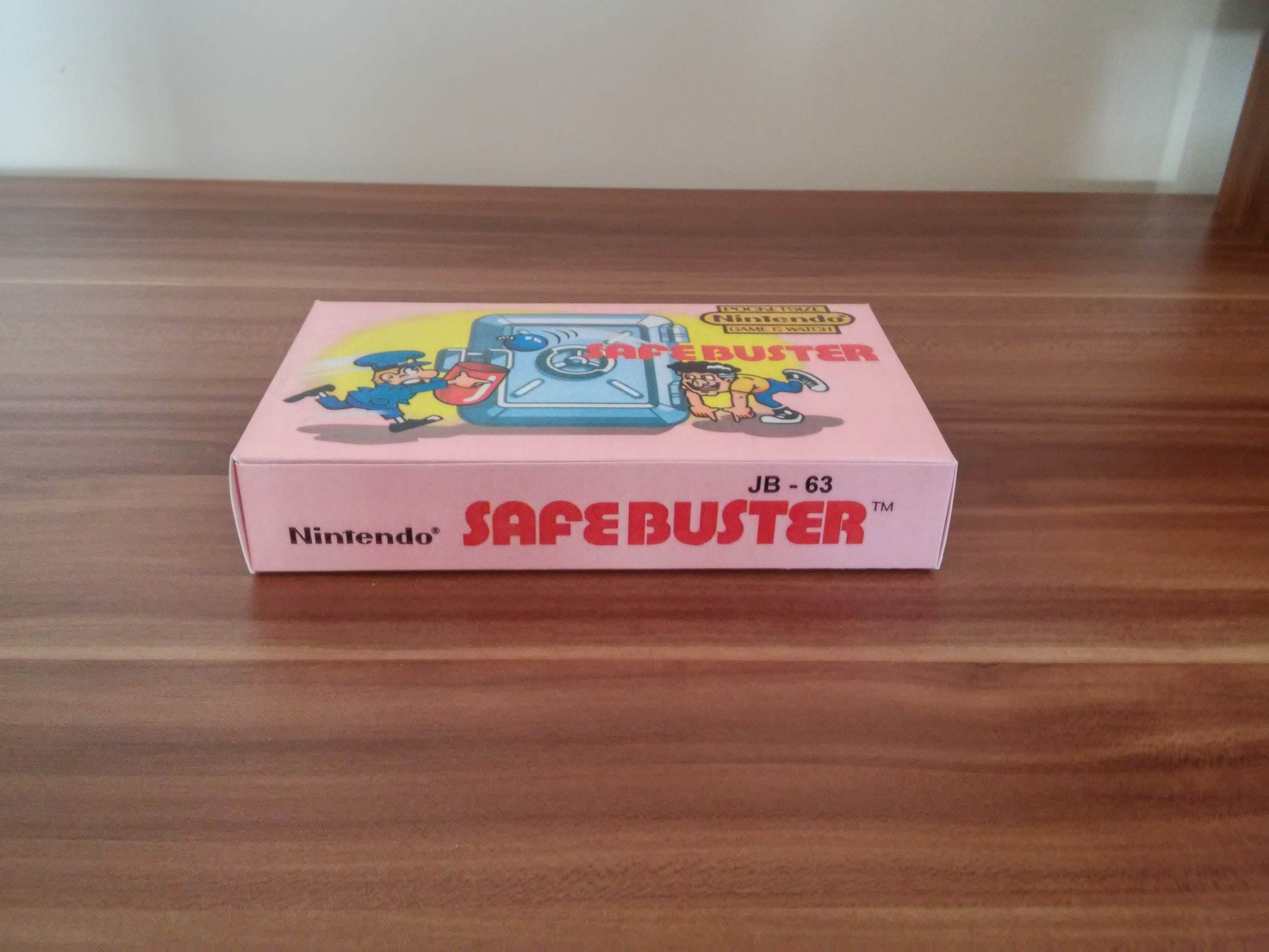 Safe Buster JB-63 Game & Watch Box Manual and Tray NO GAME