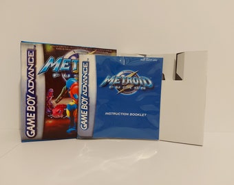 Metroid Fusion Gameboy Advance  Box Manual & Tray - NO GAME included